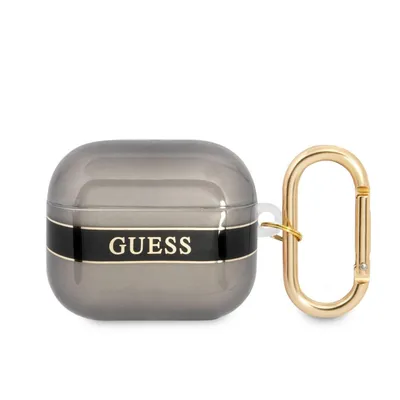 Obrázek produktu pro Guess Gua3Hhtsk Kryt Airpods 3 Black/Black Strap Collection