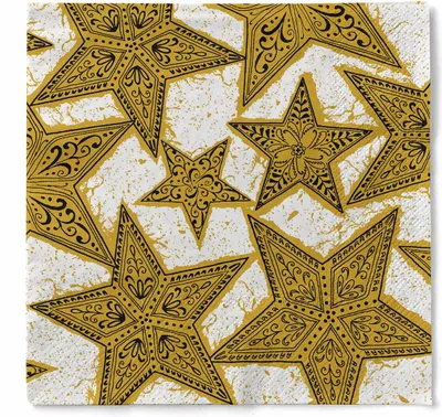 Produktbild von Sovie HORECA Weihnachtsserviette Gitte in Gold-Schwarz aus Tissue 33 x 33 cm, 3-lagig, 100 Stück