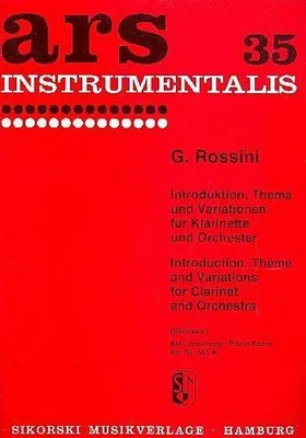 Produktbild von Introduktion, Thema und Variationfür Klarinette und Orchester