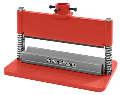 Image de Accessoires pour machines de pliage, compatibles avec les presses hydrauliques, en acier robuste, de couleur rouge
