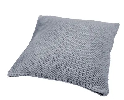 Produktbild von Hahn Primera Strickkissen Kissenbezug Perlmuster 50x50 cm mittelgrau  545001-860