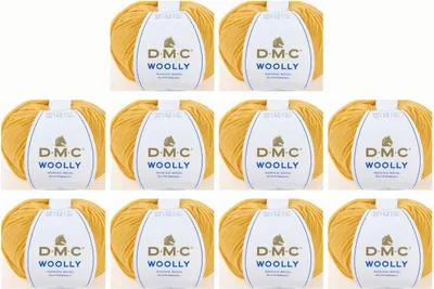 Immagine prodotto di 10 gomitoli di lana DMC "Woolly" in Lana – 100% lana australiana, 488, (colore 95)