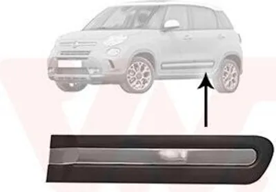 Produktbild von VAN WEZEL Zierleiste für die Tür Hinten Links Leiste für FIAT 500L (351, 352) 1609405