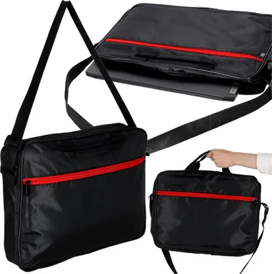 Immagine prodotto di Borsa per laptop da 15,6 pollici con tracolla - Unisex, nera