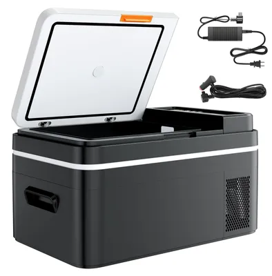 Zdjęcie produktu dla Lodówka kompresorowa SucceBuy 22 l, zamrażarka elektryczna 12/24 V DC z obsługą przez aplikację, lodówka samochodowa 100–240 V AC do kempingu, podróży, ciężarówek i wędkowania, przenośna lodówka o mocy 45 W