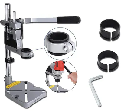 Produktbild von Bohrmaschinenständer Universal für elektrische Bohrmaschinen Aluminiumlegierung 38-43 mm Bohrdurchmesser 0-60 mm Hub