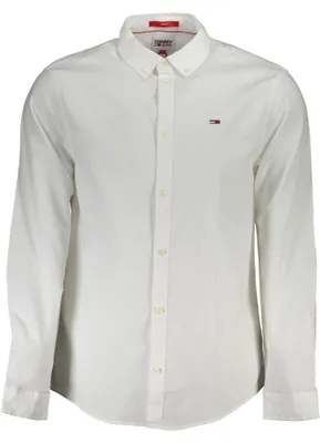 Produktbild von Elegantes Herren Slim Fit Langarmhemd in Weiß aus Baumwolle