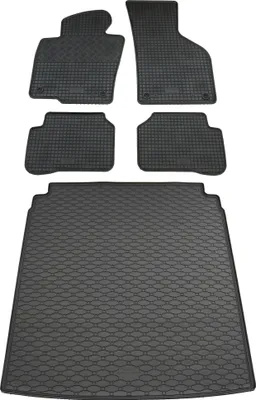 Produktbild von Rigum Gummi Fußmatten + Kofferraumwanne im Set für VW Passat 3C Limo