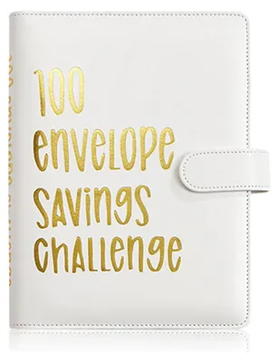 Produktbild von 100 Umschlag Challenge Binder, Einfache und unterhaltsame Möglichkeit, 5.050 $ zu sparen, Budget Binder Spar-Challenge-Buch, Spar-Challenges Budget Buch Binder