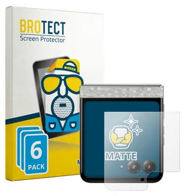 Produktbild von 6x BROTECT Schutzfolie für Motorola Razr 70 (Hinteres Display) Displayschutz Displayschutzfolie Folie Matt Entspiegelungsfolie