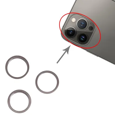 Obrázek produktu pro 3 ks ochranných krytů na zadní fotoaparát pro Apple iPhone 13 Pro Max, černé