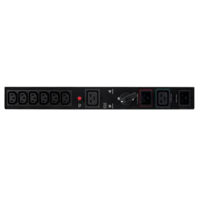 Produktbild von CyberPower MBP20HVIEC6 Maintenance Bypass PDU Rack 1U, Eingang 16A- (1) IEC C19 + (2) IEC C20, Ausgang 16A- (6) IEC C13 + (1) IEC C19 für OL + OLSA Tower, Überbrückungsschalter, Rack-montierbar, Schwarz, Status, Metall, 1U