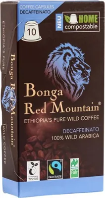 Produktbild von Bonga Red Mountain - Decaffeinato 10 Kapseln 55g