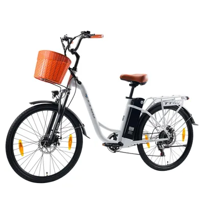 Produktbild von TTGO YY-26ST Elektro-Citybike 36V 14.5Ah Akku 26 Zoll Stahl  26*1.75 Reifen Shimano 6-Gang Elektrofahrrad für Herren/Damen