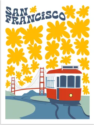 Produktbild von ARTland Wandbild Alu für Innen & Outdoor San Francisco Größe: 90x120 cm
