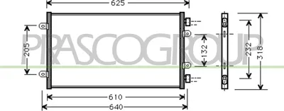 Produktbild von PRASCO FT133C003 Kondensator Klimaanlage Klimakondensator für FIAT PUNTO (188)