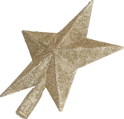 Image de Etoiles de Noël pour le sapin Décorées Mini-couronne de Noël dorée, légère et brillante pour la boutique de maison