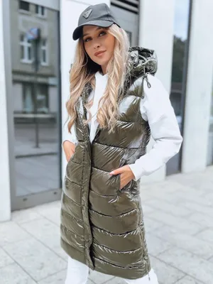 Productafbeelding van Damesquilted vest GANTINI, groen, maat L