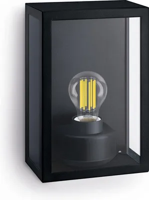 Imagen del producto de Lámpara de pared Philips Alzor, 25 W, casquillo E27, sin bombilla, luz exterior para pared, color , material: metal, grado de protección IP44, ideal para terraza y jardín