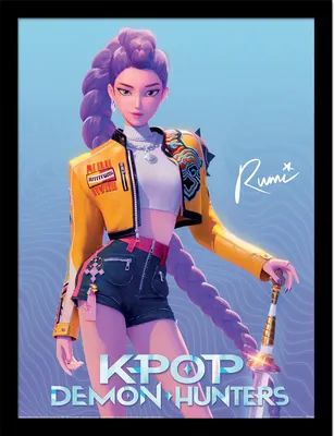 Image de K-Pop Demon Hunters - Poster encadré, Rumi PM12786 (Taille unique) (Coloré)