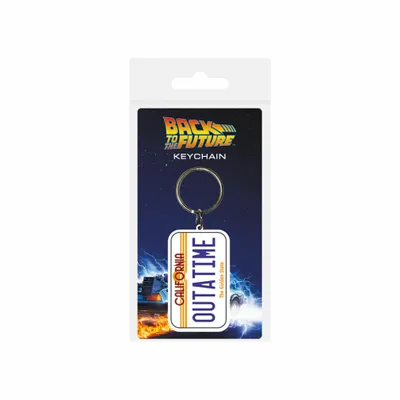 Obrázek produktu pro DeLorean OutATime Nummernschild Schlü sselanhä nger 6 cm