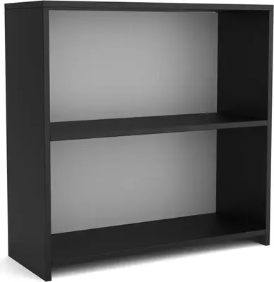 Produktbild von Bücherregale - Standregal - Bücherregal Wand - 80 x 75 x 30 cm B/H/T - Schwarz - Regal - mit 2 Fächern - Holzregal Aufbewahrung