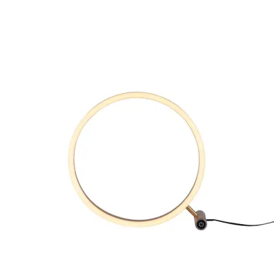 Produktbild von LED Tischleuchte, Touchdimmer, Ring messing matt, D 28 cm