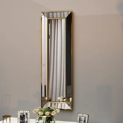 Obrázek produktu pro Skye Decor, Carlos – zlatá, zrcadlo, zlatá, 100 % MDF, 30 x 3,2 x 90 cm
