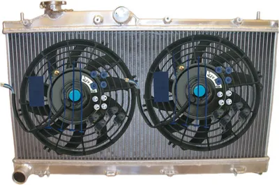 Image de Radiateur en aluminium avec ventilateur - 710x440x70 mm - Refroidissement optimal du moteur -manuelle