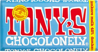 Image de Tony’s Chocolonely 8717677338597, chocolat au lait, 180 g, 2308 kJ, 552 kcal, 36 g, 21,8 g