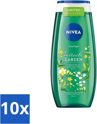 Produktbild von Nivea - Duschgel - Freesie & Grüner Tee - 250 ml - Vorteilspack - 10 Stücke