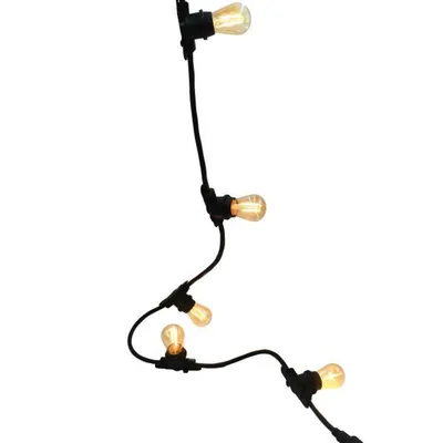 Image de Guirlande lumineuse extérieur connectable 10 ampoules à filament vintage douille E27 LED blanc chaud LINK ME LIGHT 5m