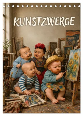 Produktbild von Kunstzwerge (Tischkalender 2027 DIN A5 hoch), CALVENDO Monatskalender