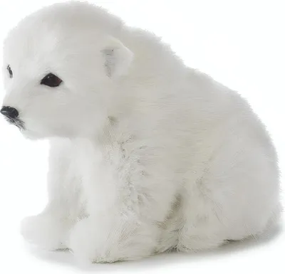 Produktbild von Deko Eisbär Figur mit Kunstfell ca.14 cm