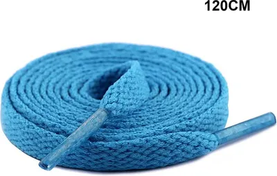 Produktbild von Schnürsenkel – Schnürsenkel – Blaue Schnürsenkel – Sneaker-Spitze – Schuhzubehör – Blau – 120 cm – 1 Paar