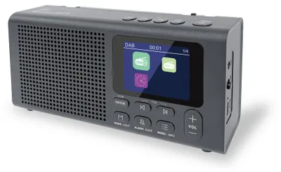 Produktbild von Caliber Tragbares Radio DAB + mit Weckerfunktion - drahtlos bis zu 8 Stunden - USB - Kopfhöreranschluss (HPG318DAB)