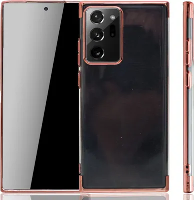 Produktbild von Handyhülle für Samsung Galaxy Note 20 Ultra Rose Pink - Clear - TPU Silikon Case Backcover Schutzhülle in Transparent   Rose Pink