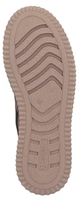 Zdjęcie produktu dla Damskie sneakersy Rieker, wysoka cholewka, platforma i zamek, model N9901, rozmiar: 38 EU, kolor: brązowy
