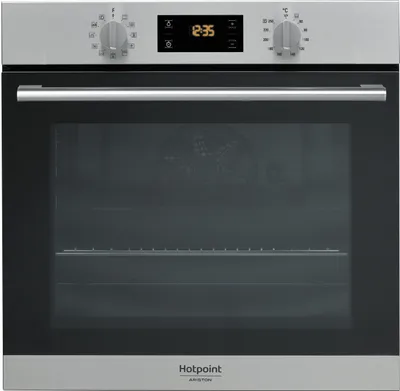 Obrázek produktu pro Hotpoint FA2 844 H IX HA, Střední, Elektrická trouba, 71 l, 71 l, S nucenou ventilací, 1800 W