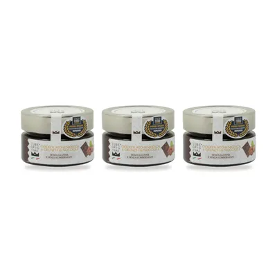 Produktbild von TubeORIGINAL Creme mit Cioccolato di Modica IGP 45 % und Haselnusskrokant – 3er-Pack (3 × 100 g)