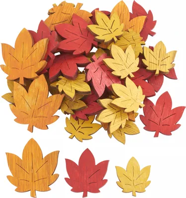 Produktbild von VBS Streuteile Blatt Bray 36 Stück 3.2 bis 5.5 cm Stärke 5 mm Bastelbedarf