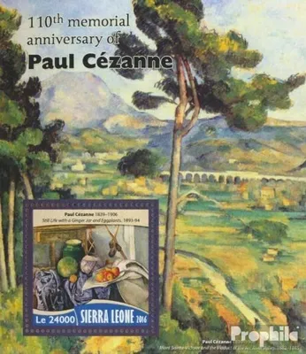 Produktbild von Briefmarken Sierra Leone 2016 Mi Block 1020 (kompl. Ausg.) postfrisch Paul Cézanne