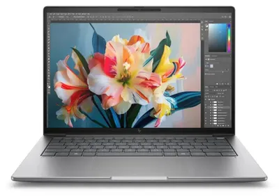 Zdjęcie produktu dla HP ZBook 8 G1i AI 14" Pike Silver, Ultra 7 255H (do 5,1 GHz/24 MB/16 rdzeni), 14" 2.5K AG 400 nitów 120 Hz, 32 GB 6400 MHz 2DIMM, 1 TB PCIe SSD, WiFi 7+BT 5.4, czytnik linii papilarnych, czytnik kart inteligentnych, NVIDIA RTX 500 Ada