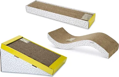 Produktbild von Beeztees Karton Kratzbrett Kratzrampe., Motiv:Pula 47x12.5x4.5cm