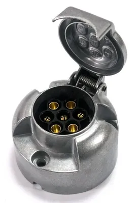 Produktbild von Parksteckdose Aluminium 7-polig 12/24V Modell 01257