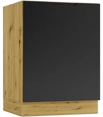 Obrázek produktu pro Dřezová skříňka D60PC ELLEN 06 dub artisan / černá