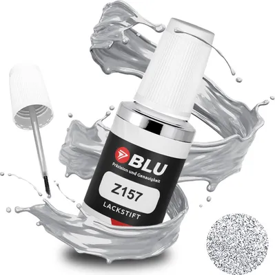 Produktbild von BLU Auto Lackstift Silber kompatibel für Opel Z157 Starsilber | Auto Lack Reparatur Ausbesserungslack