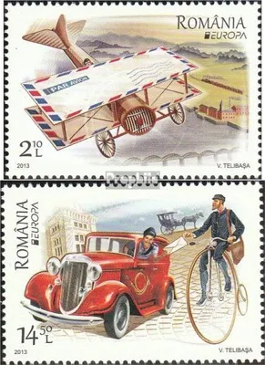 Produktbild von Briefmarken Rumänien 2013 Mi 6705-6706 (kompl.Ausg.) postfrisch Postfahrzeuge