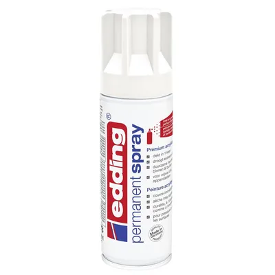 Image de Edding 5200 | Spray permanent vernis acrylique Premium blanc trafic mat