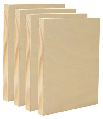 Produktbild von Holzmalplatten 20.3x25.4cm – 4 Stück für Malprojekte